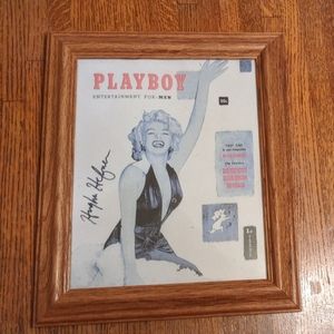 Autographed (Copy) 1st. Issue Playboy This Item Is Out Of Stock